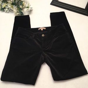 Banana Republic black velvet pants size 25